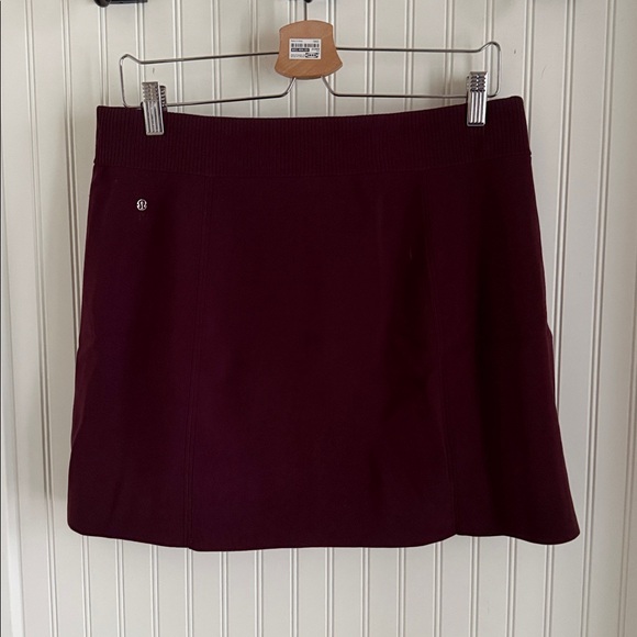 Lululemon Ribbed-Knit Mini Skirt Garnet - Picture 7 of 8